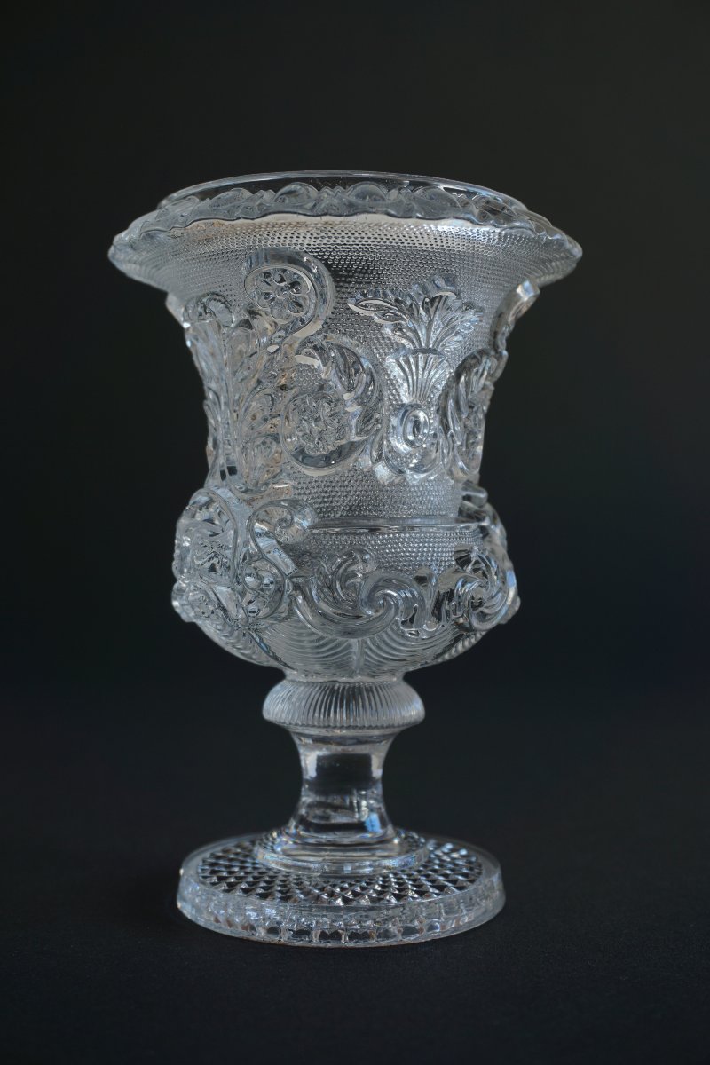 Vase Medicis cristal Saint Louis Charles X-photo-2