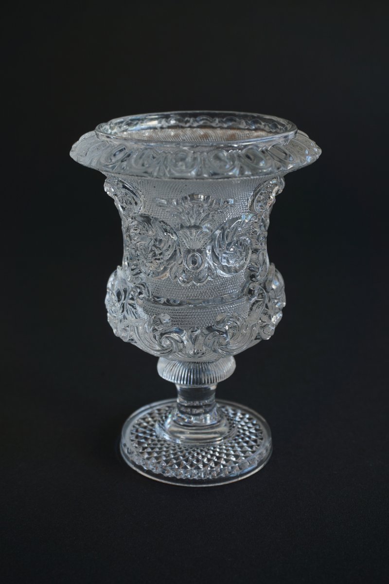 Vase Medicis cristal Saint Louis Charles X-photo-2