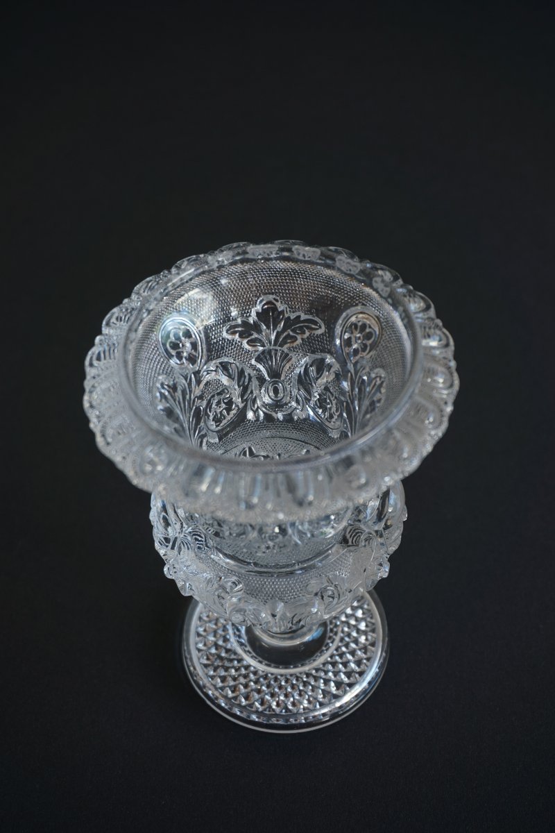 Vase Medicis cristal Saint Louis Charles X-photo-3