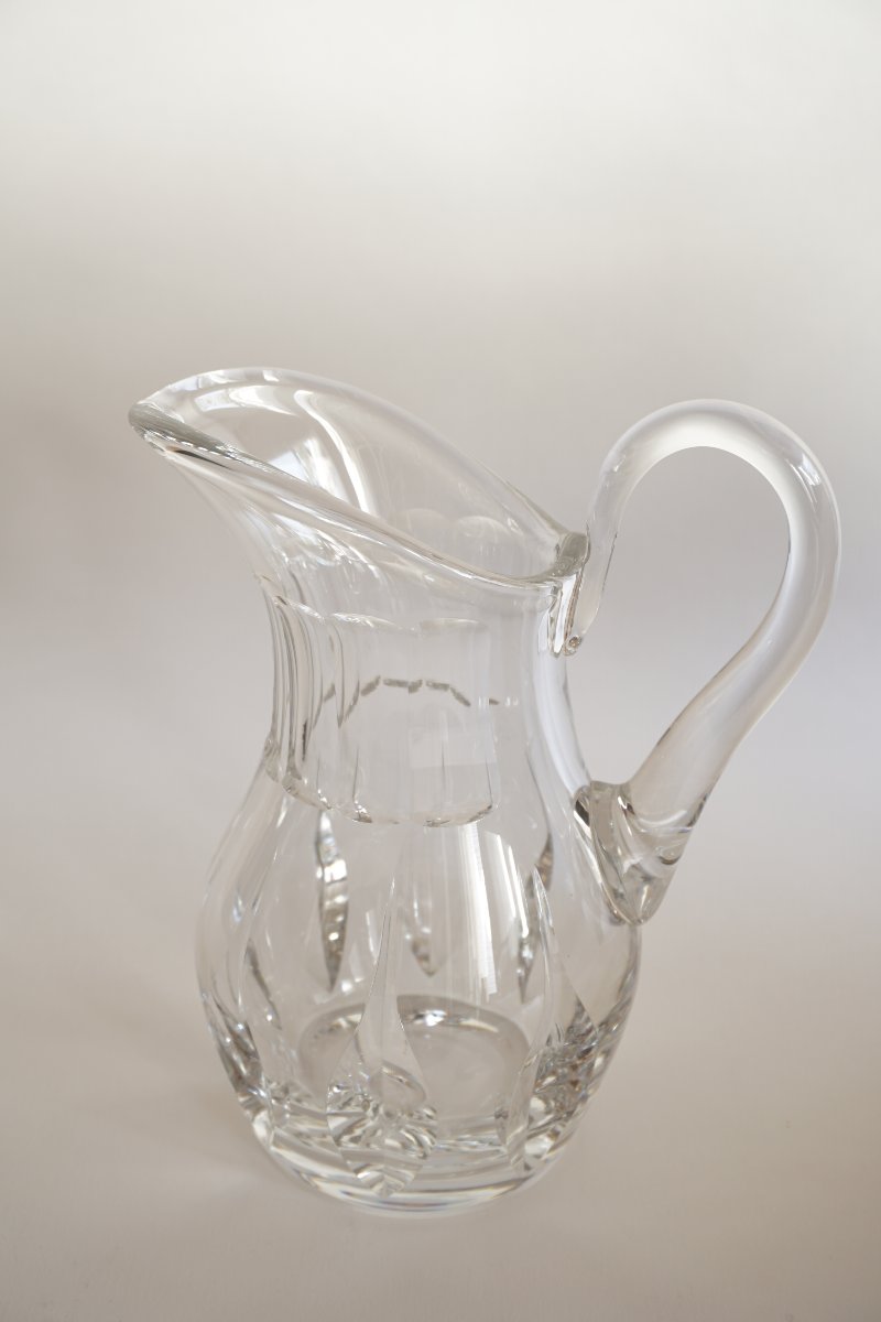  Saint Louis Cerdagne Crystal Water Pitcher-photo-4