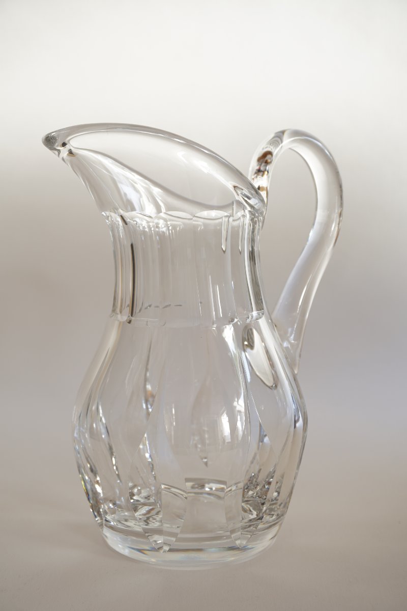  Saint Louis Cerdagne Crystal Water Pitcher-photo-4