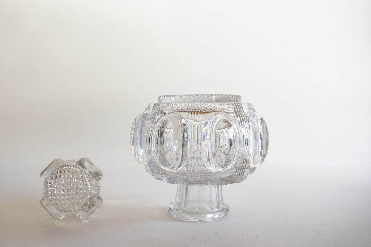 Ancien flacon de toilette, parfum cristal Baccarat, Saint Louis ?-photo-3