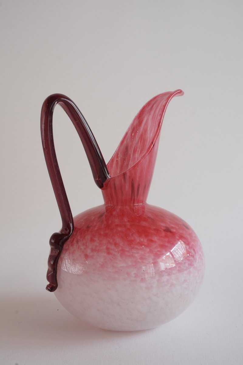 Pichet rose-améthyste verreries SCHNEIDER-photo-2