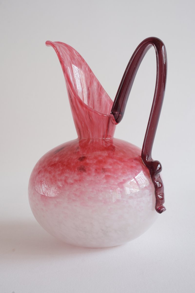 Pichet rose-améthyste verreries SCHNEIDER-photo-4