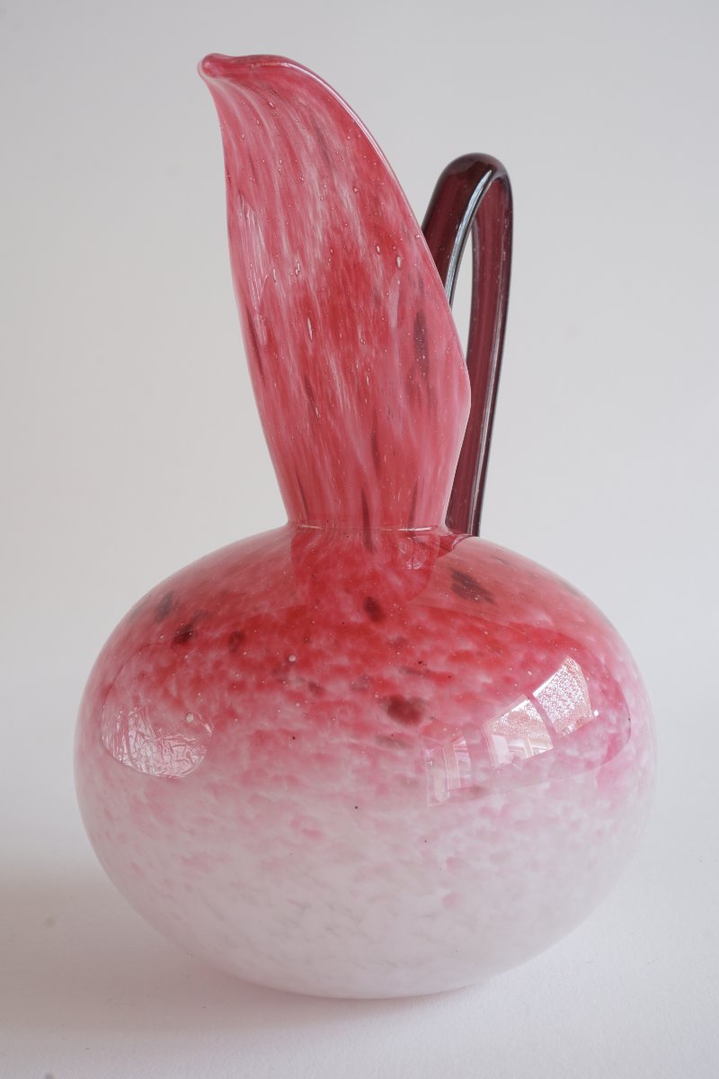Pichet rose-améthyste verreries SCHNEIDER-photo-6