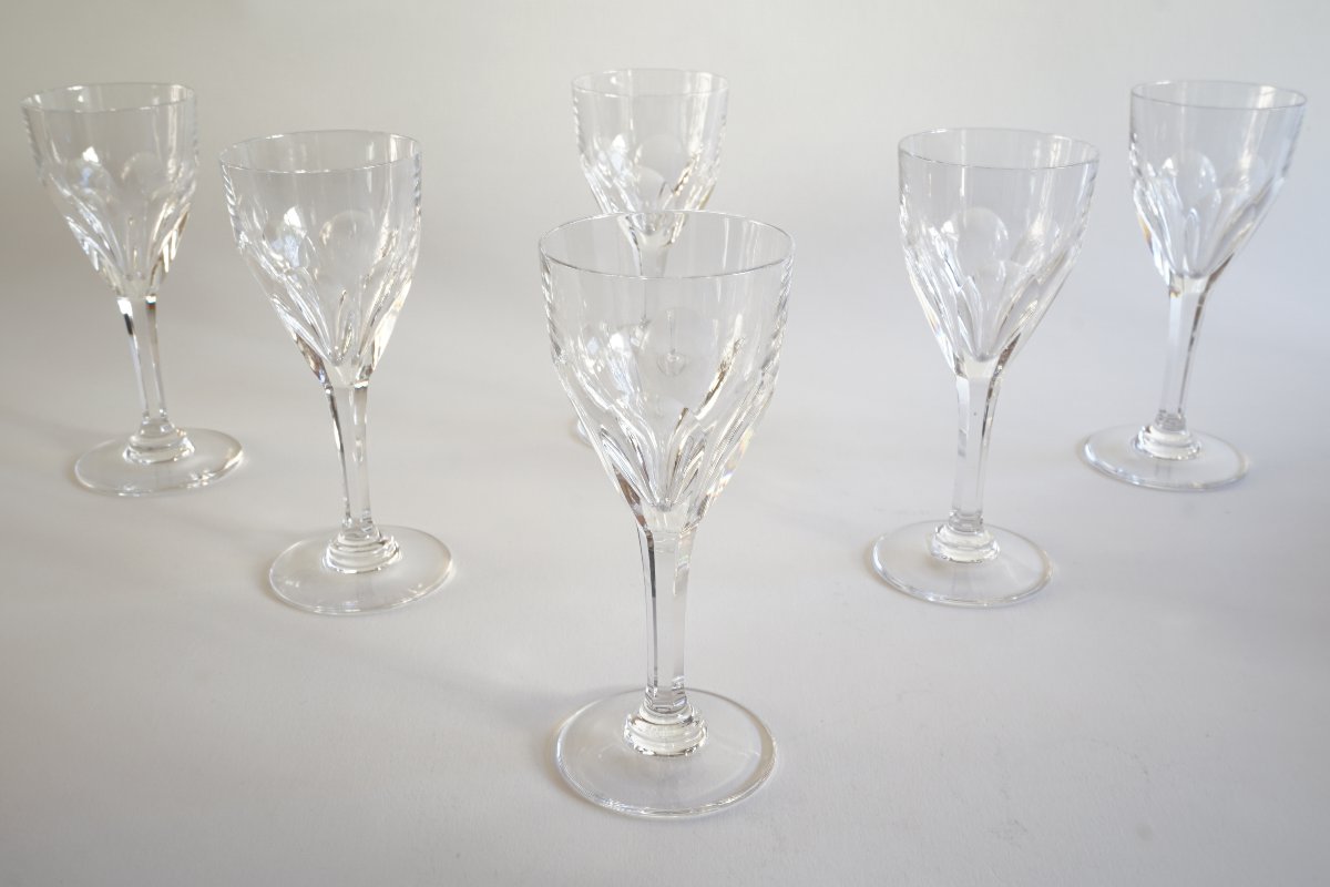6 verres à vin cristal Saint Louis Bristol