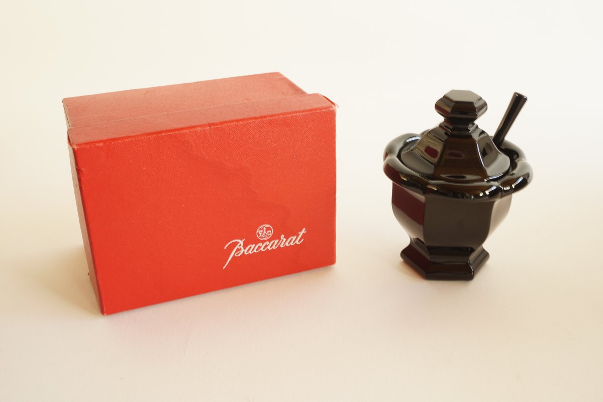 Moutardier cristal noir Baccarat Harcourt, Missouri-photo-7