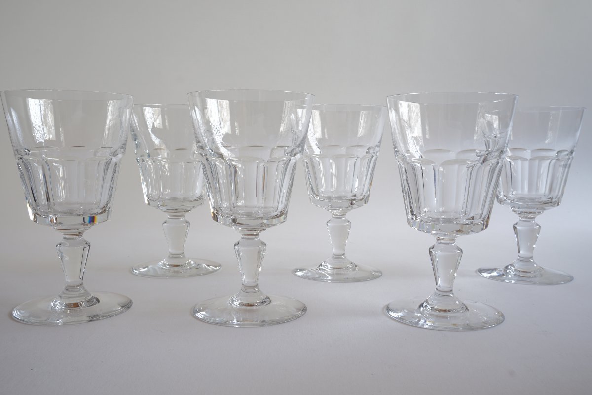 6 Baccarat Missouri Crystal Water Glasses-photo-3