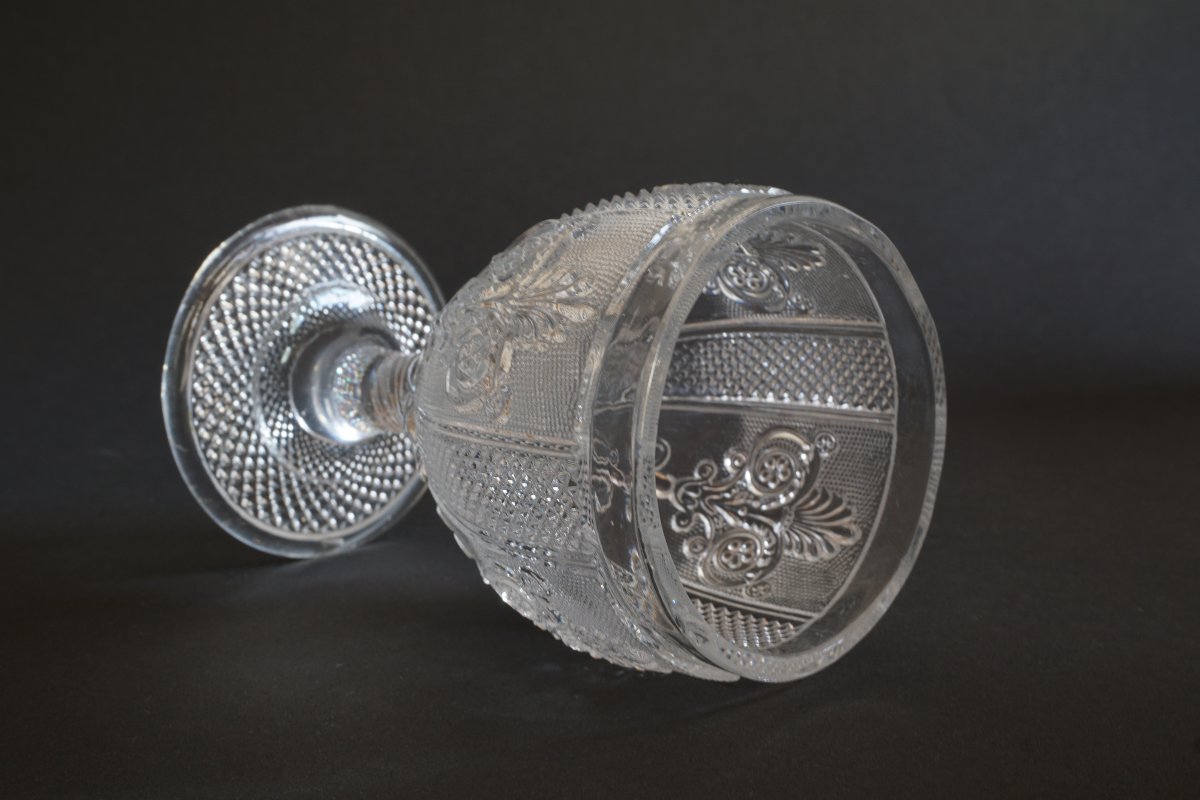 Verre Charles X cristal Saint Louis ancien-photo-2