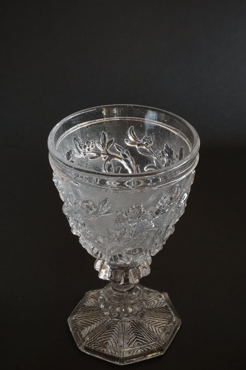 Antique Saint Louis Crystal Charles X Glass-photo-6