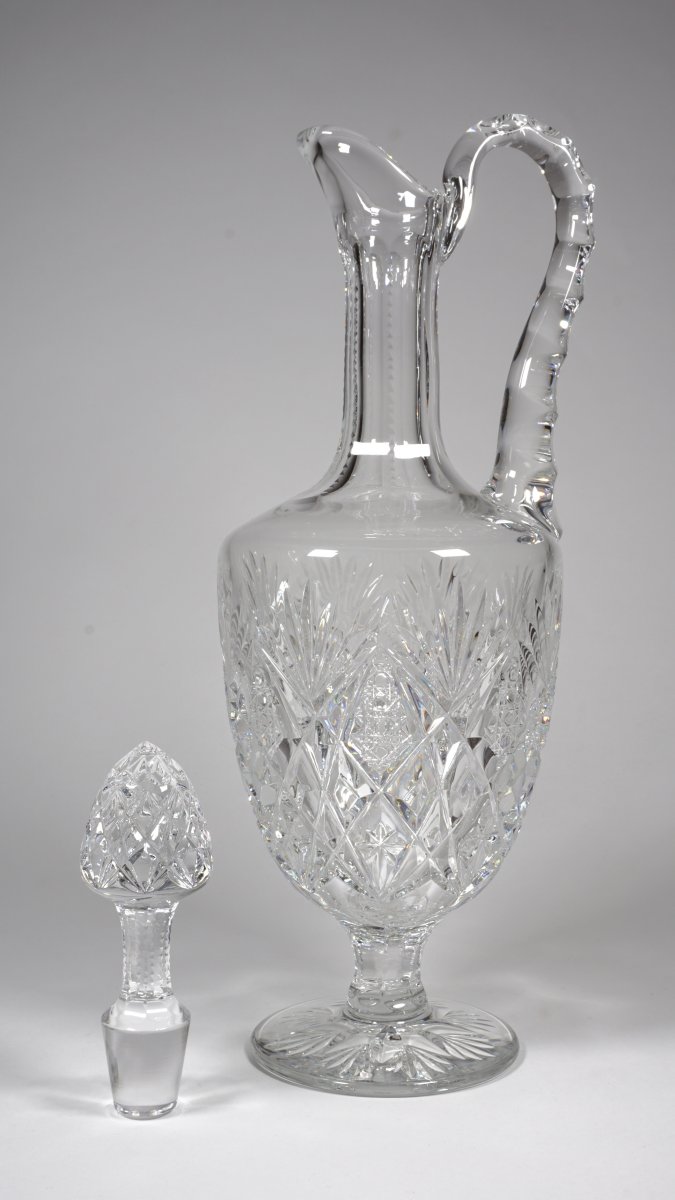 Saint Louis Crystal Ewer, Florence Model-photo-1