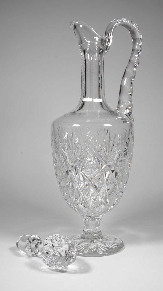 Saint Louis Crystal Ewer, Florence Model