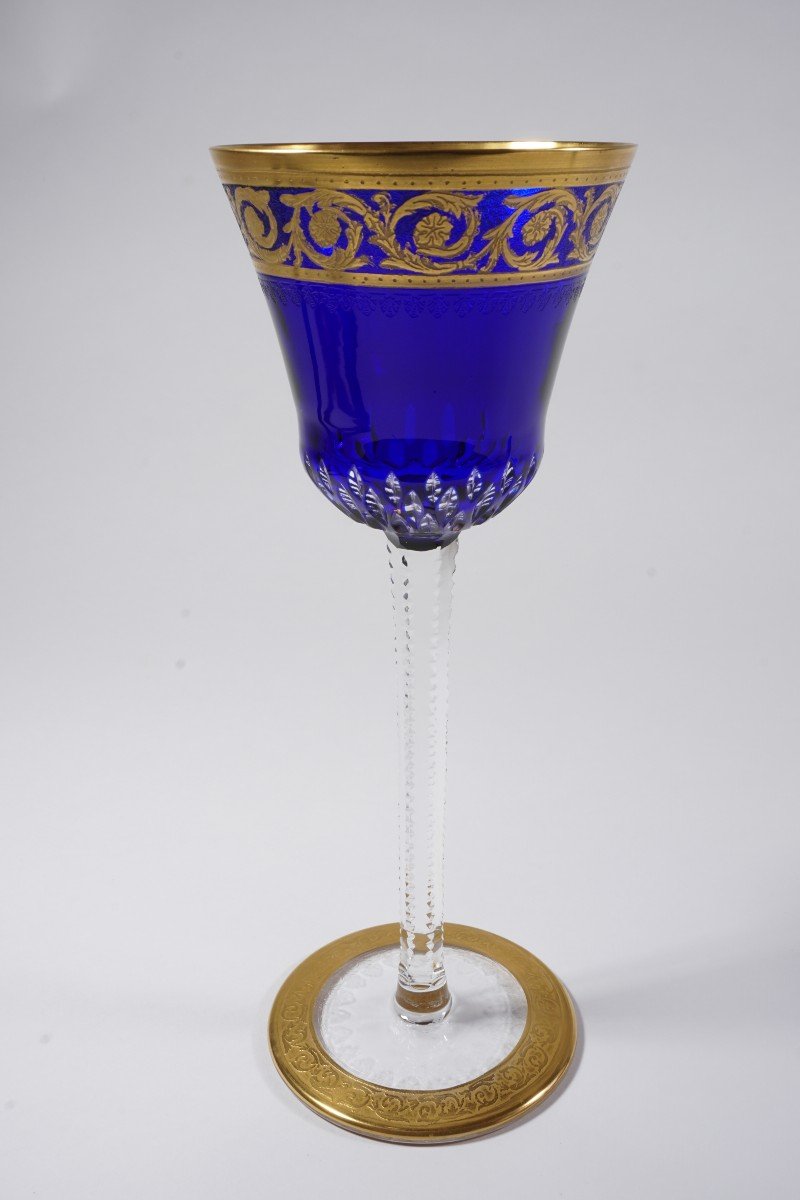 Rhine Wine Glass, Alsace (roemer) Crystal Saint Louis Thistle-photo-1