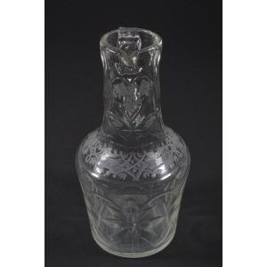 Broc, carafon à anse, burette verre XVIII siècle