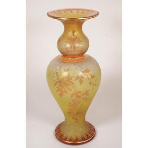 Vase Cristal Saint Louis Gravé vers 1900