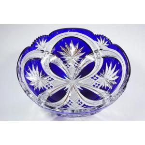 Baccarat Blue Crystal Bowl