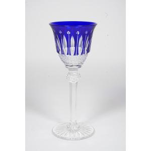 Saint Louis Tommy Dark Blue Crystal Porto,  Wine Glass