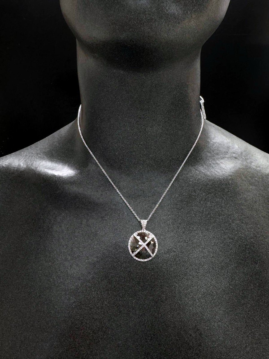 Pendentif Diamants  & Diamant Noir 