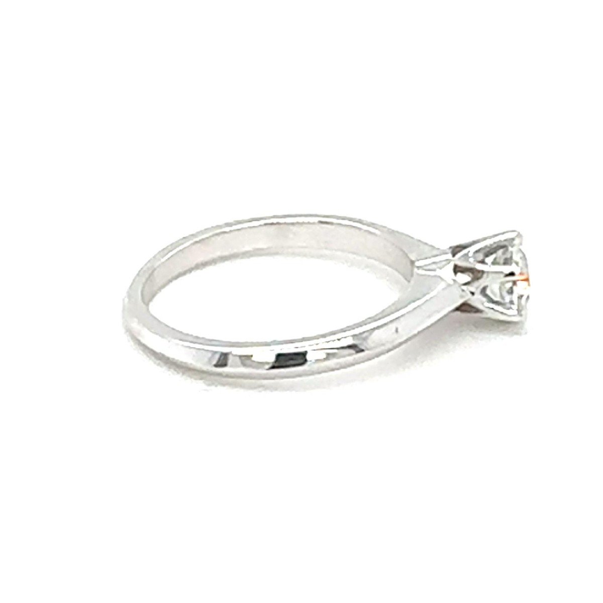 Solitaire Diamant Or Blanc 18kt.-photo-3