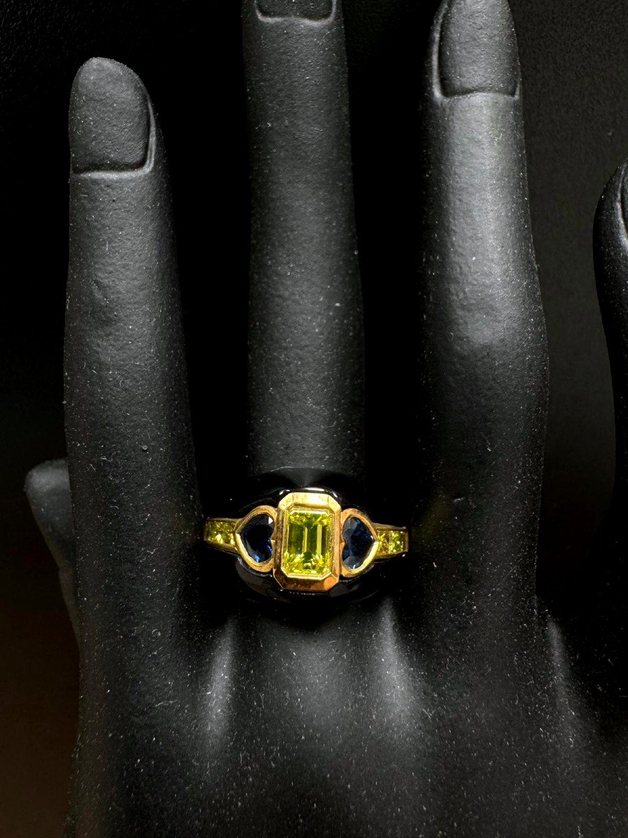 Ring 18kt. Yellow Gold & Onyx-photo-1