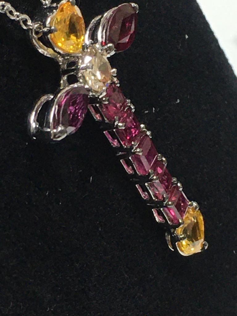 Cross Ruby & Heart Yellow Sapphire-photo-1