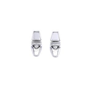 White Gold Earrings With Diamond "chimento".