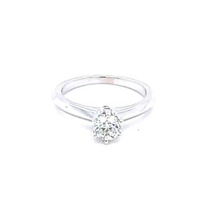 Solitaire Diamant Or Blanc 18kt.