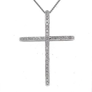 Cross & Diamonds Pendant