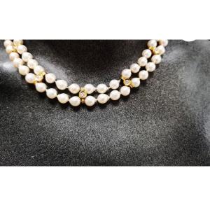 Pearl & Diamond Necklaces