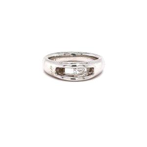 White Gold Radiant Ring