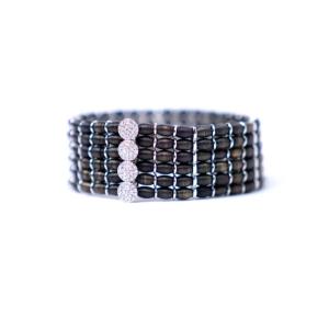 Bracelet 18ct. Or Noir Rodhié  & Diamants