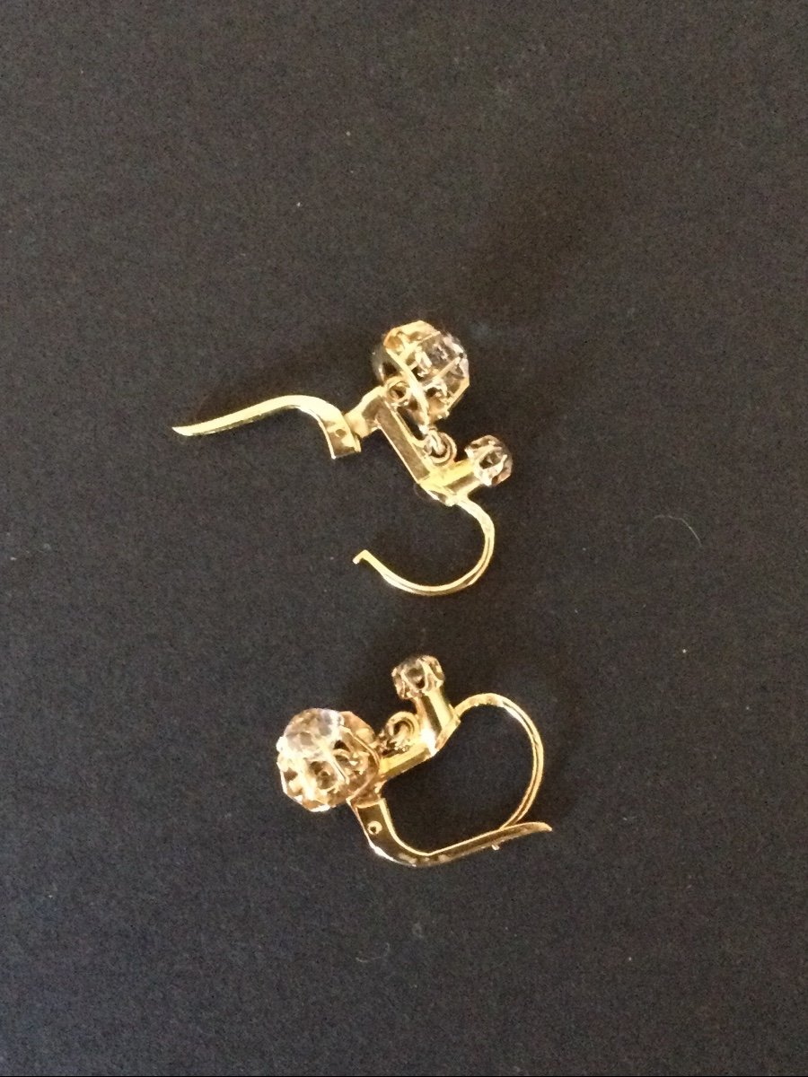 Dormeuses Earrings In Yellow Gold-photo-3