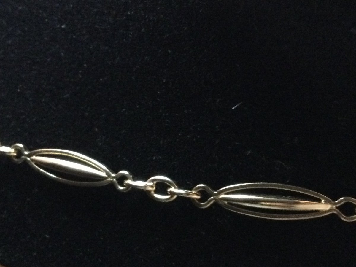 Half Sautoir Necklace Yellow Gold Xlx-photo-4