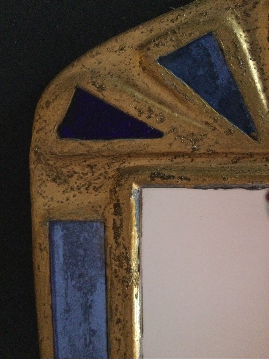 Miroir En Talosel et Verreries Couleurs -photo-3