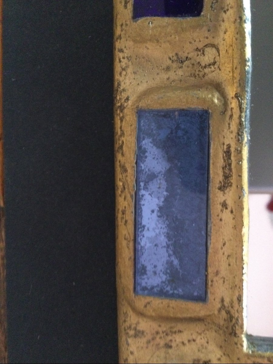 Miroir En Talosel et Verreries Couleurs -photo-1