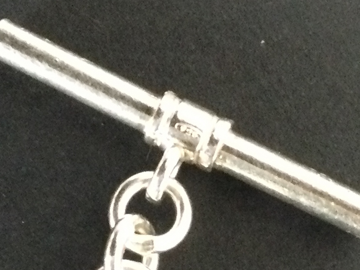 Bracelet Argent mailles marines-photo-3