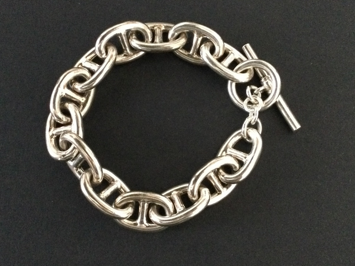 Bracelet Argent mailles marines