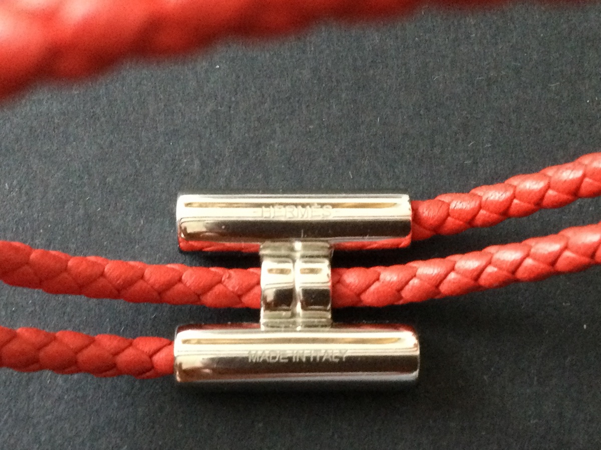 Bracelet TOURNIS tresse rouge-photo-1