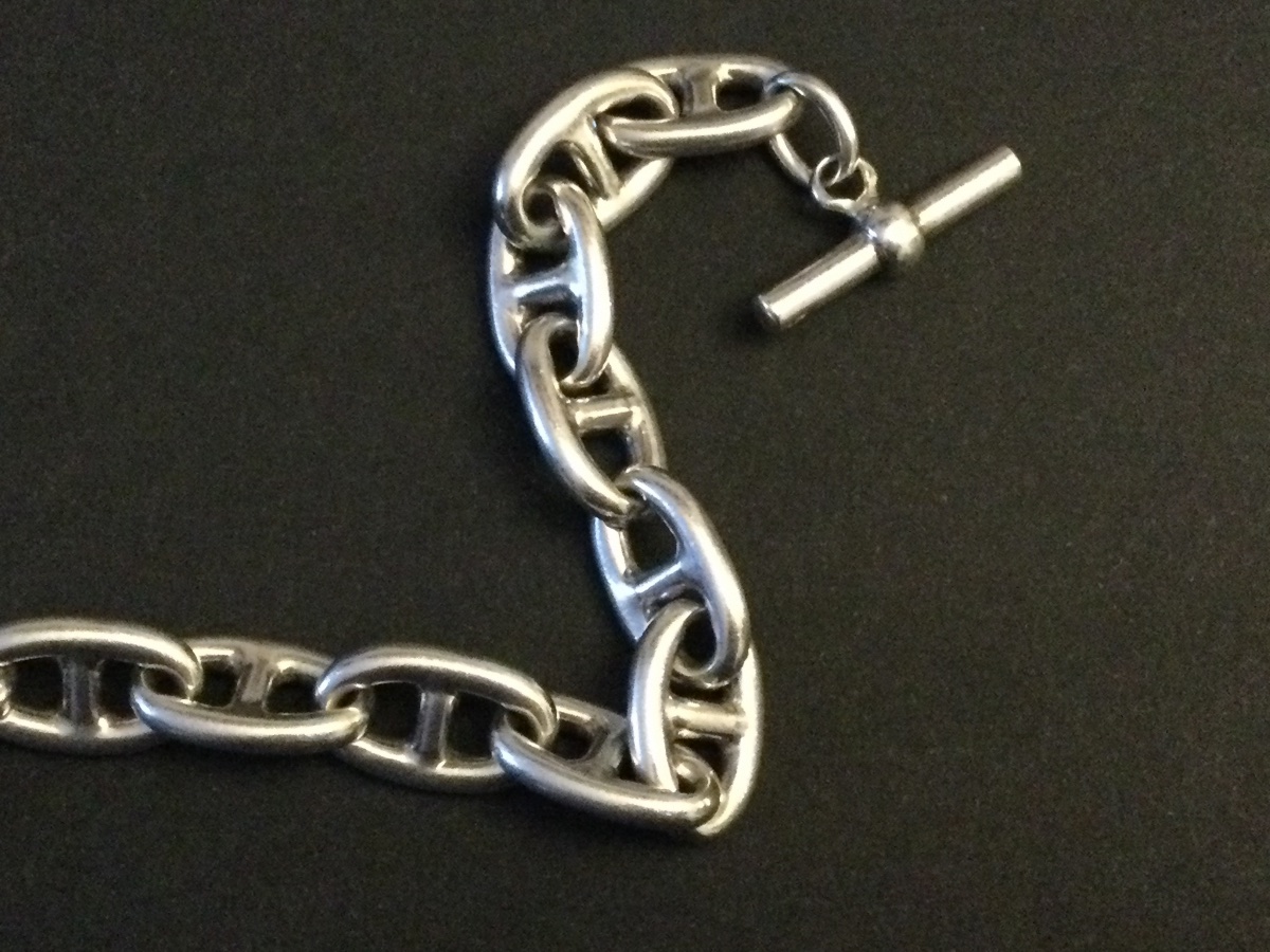 Vintage Solid Silver Bracelet-photo-4