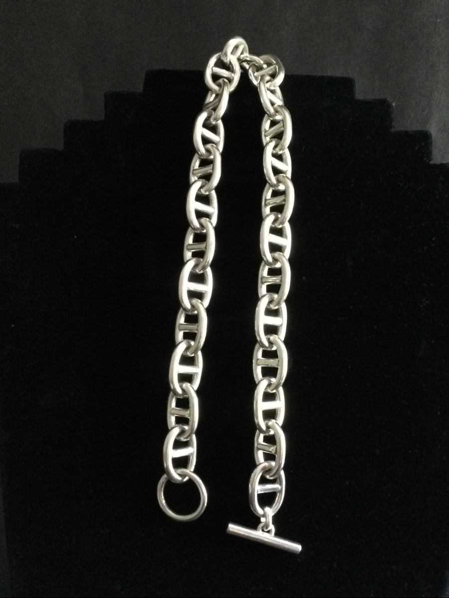 Vintage 925/000 Silver Necklace-photo-3