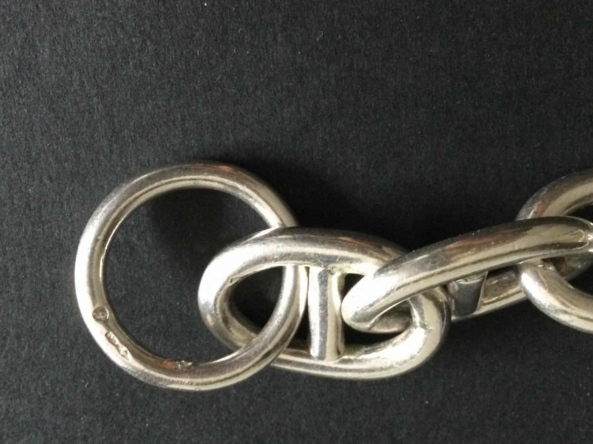 Vintage 925/000 Silver Necklace-photo-1