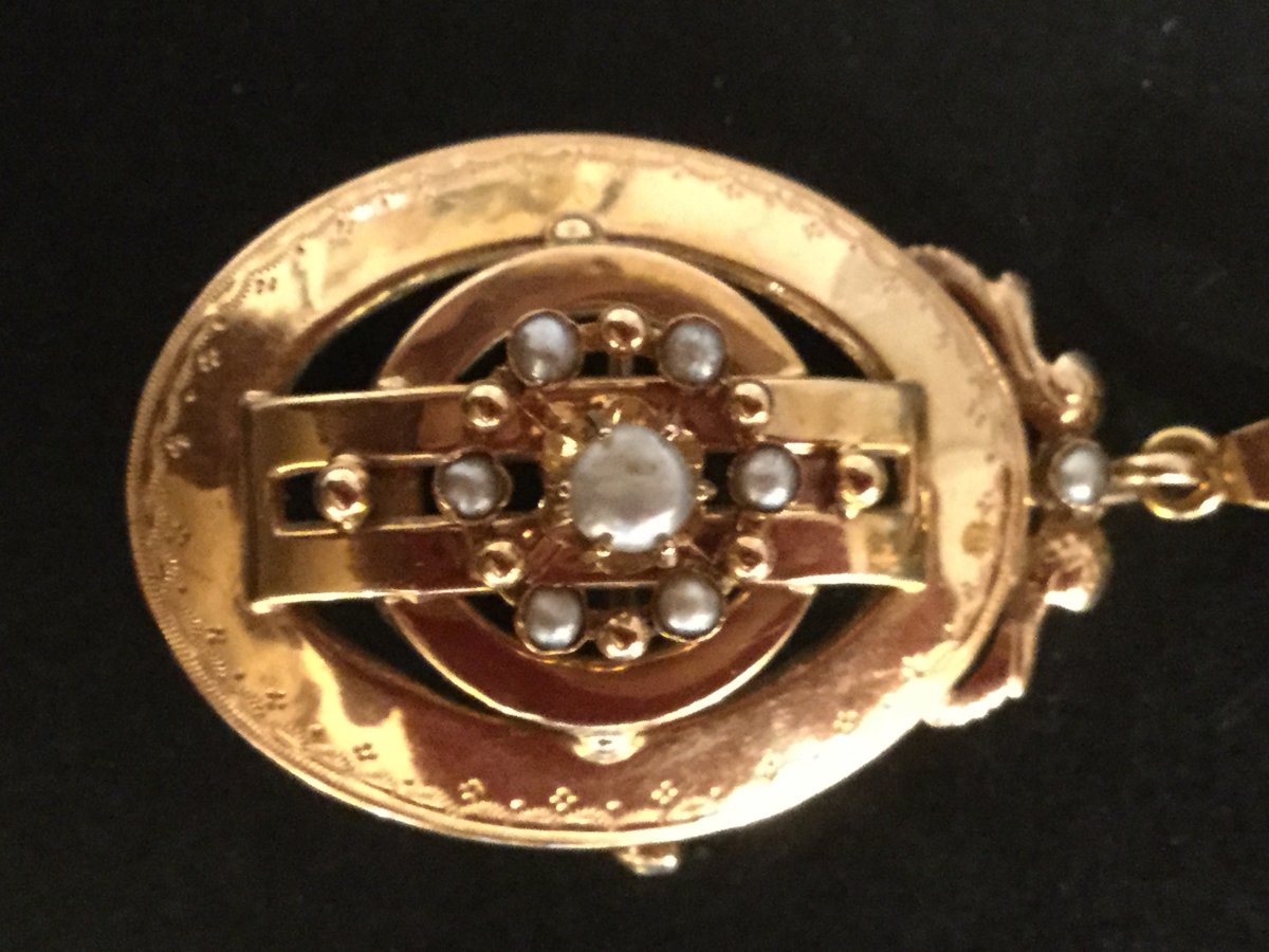 Brooch Pendant Gold Beads Napoleon Lll-photo-4