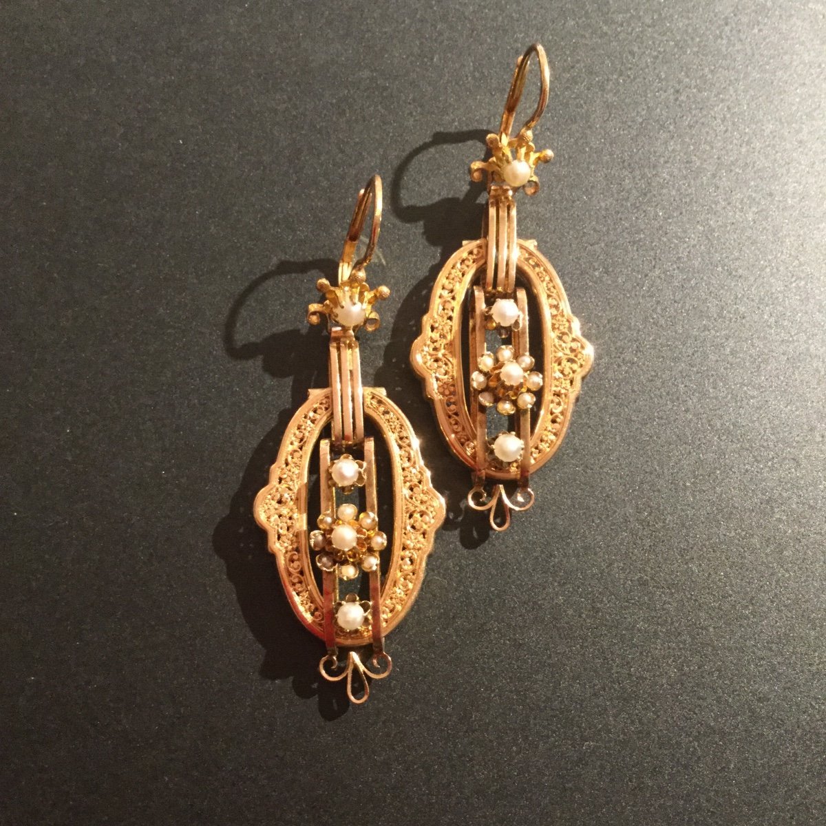 Boucles D’oreilles Napoléon lll  En Or Jaune