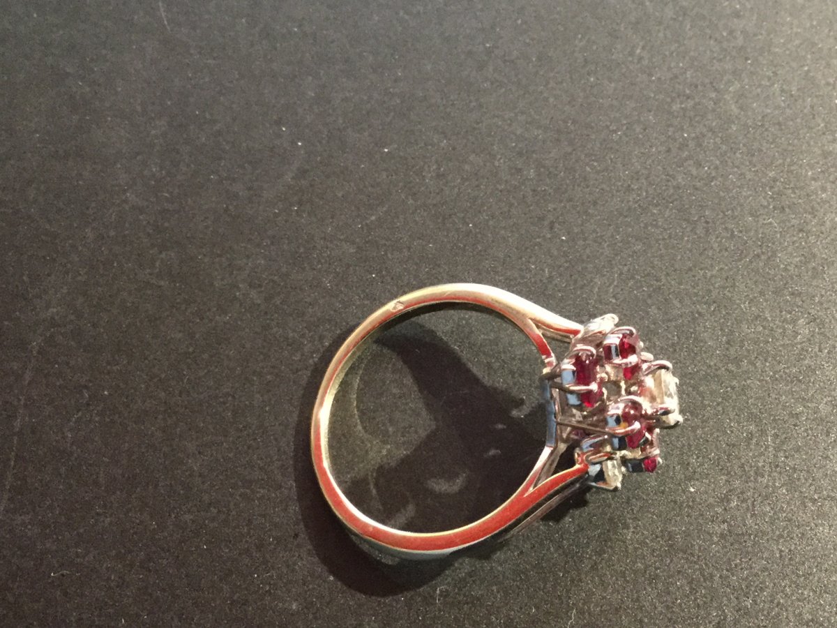 Ring White Gold Diamonds And Rubies-photo-2