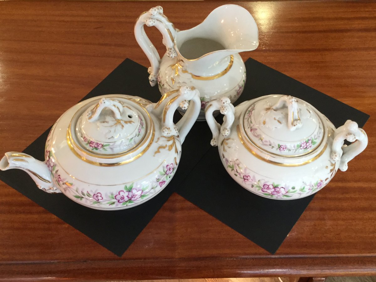 Paris Porcelain Service 3 Pieces