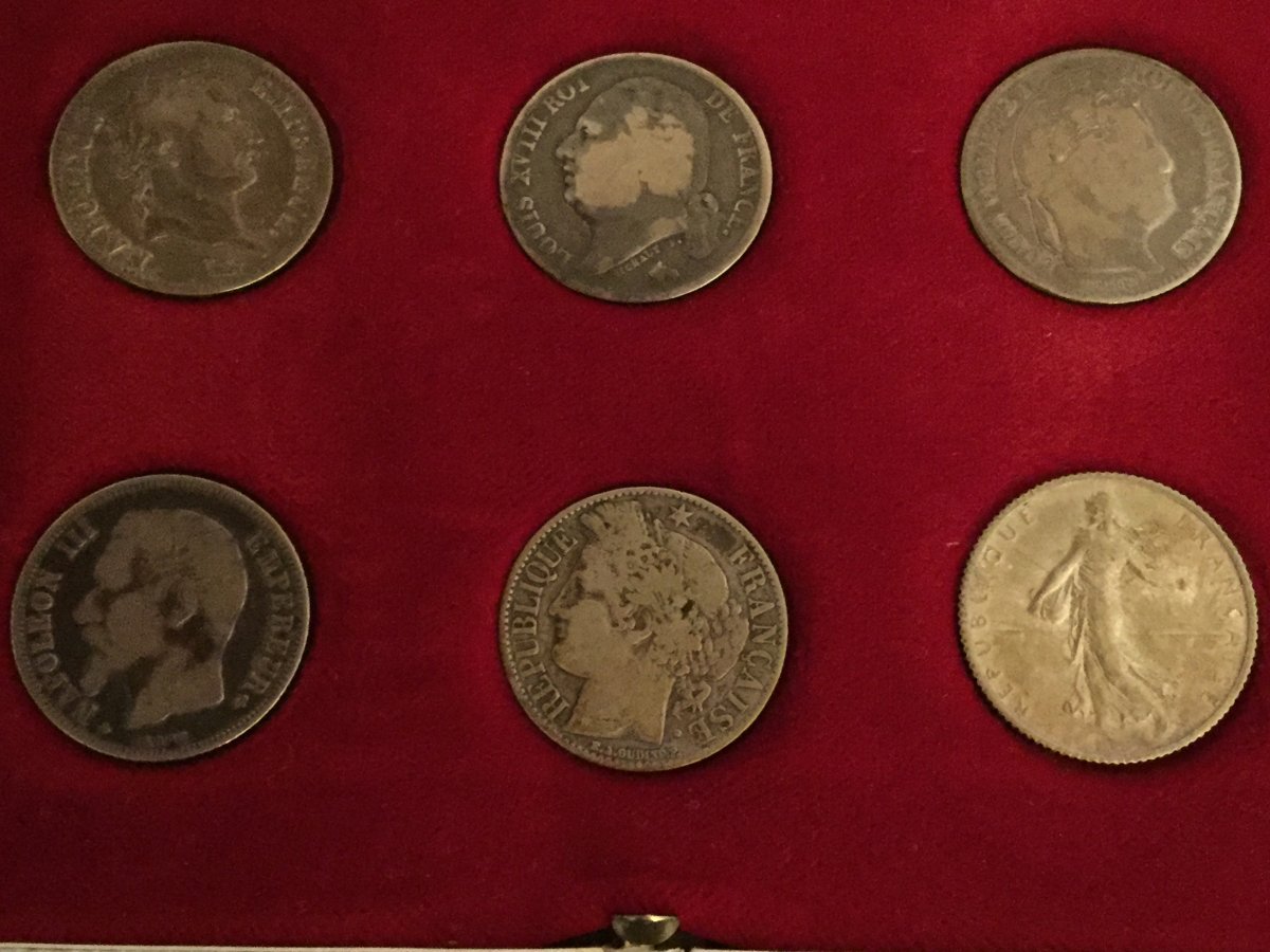 Coffret Pièces De 1 Francs En Argent -photo-1