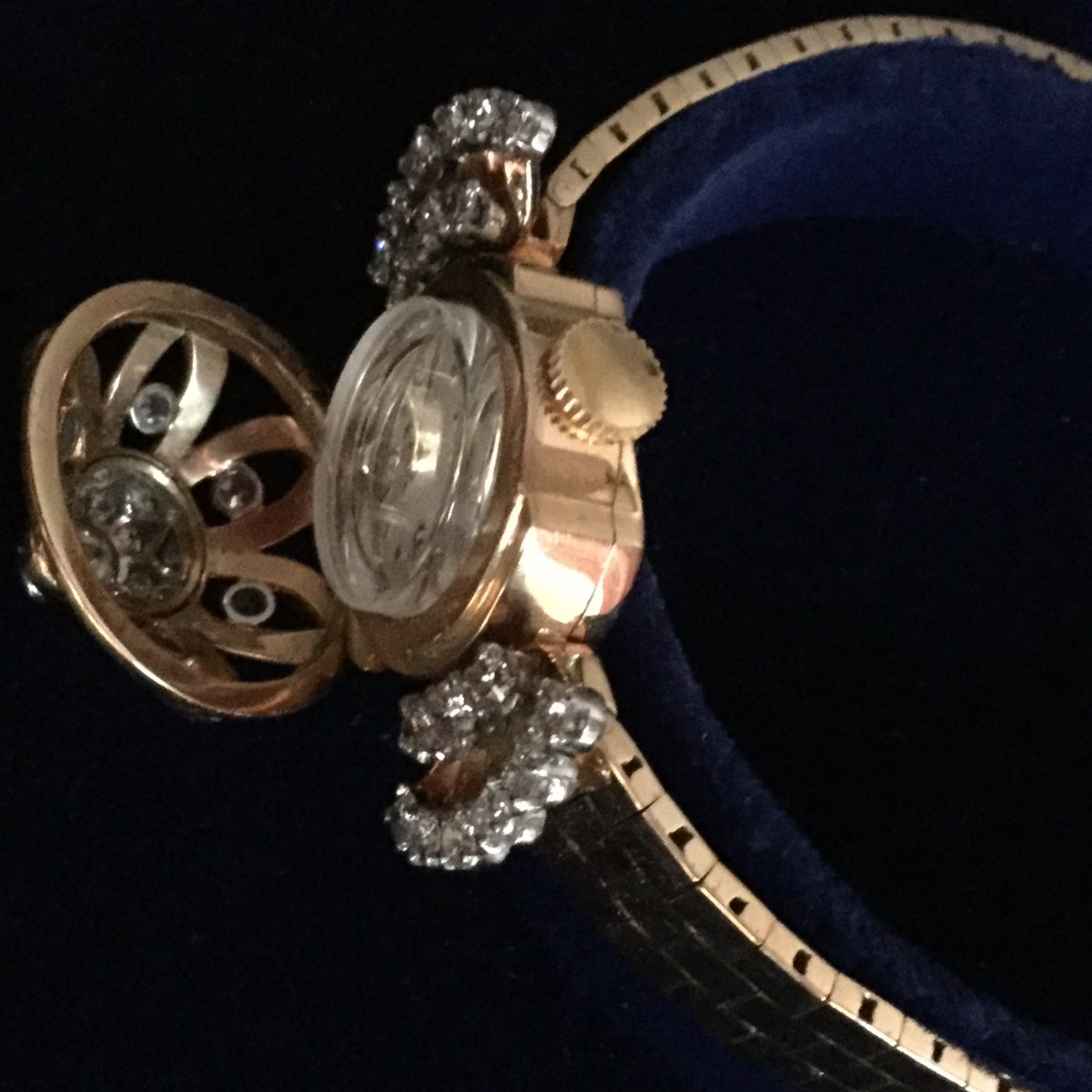 Montre Bracelet Diamants En Or 18 Kts-photo-4