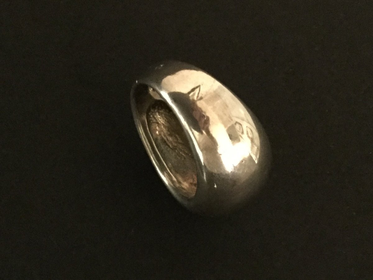 Bague Boule En Argent Massif -photo-4