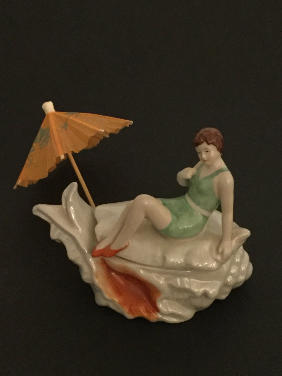 Baigneuse Art  Deco  En. Porcelaine -photo-2