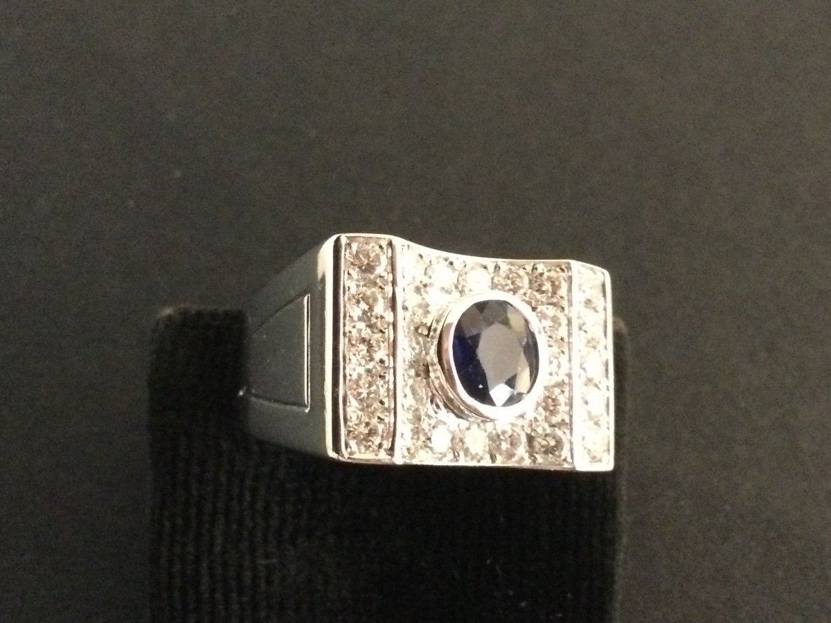 Baguetank Sapphire And Diamonds-photo-2